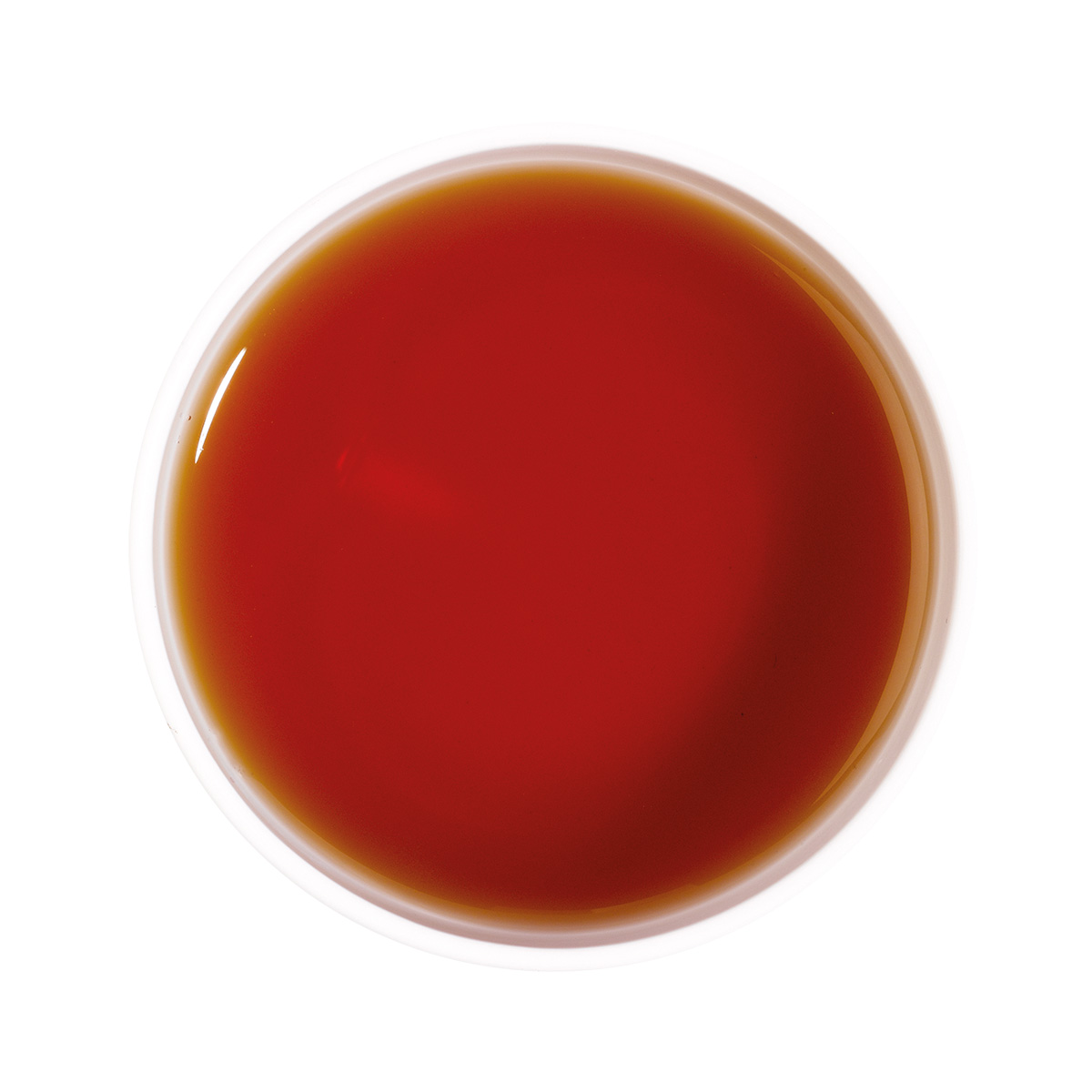 Limited Leaves, Assam SFTGFOP1, Organic Black Tea, brewed tea in the cup