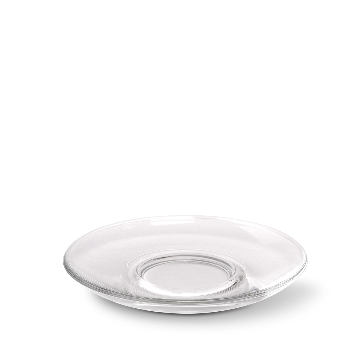 Glass saucer