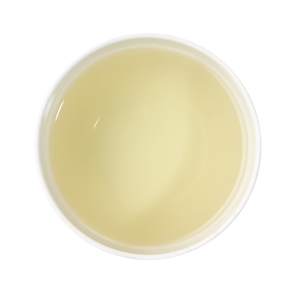 Limited Leaves, Green Jade Snail, Organic Green Tea, brewed tea in the cup