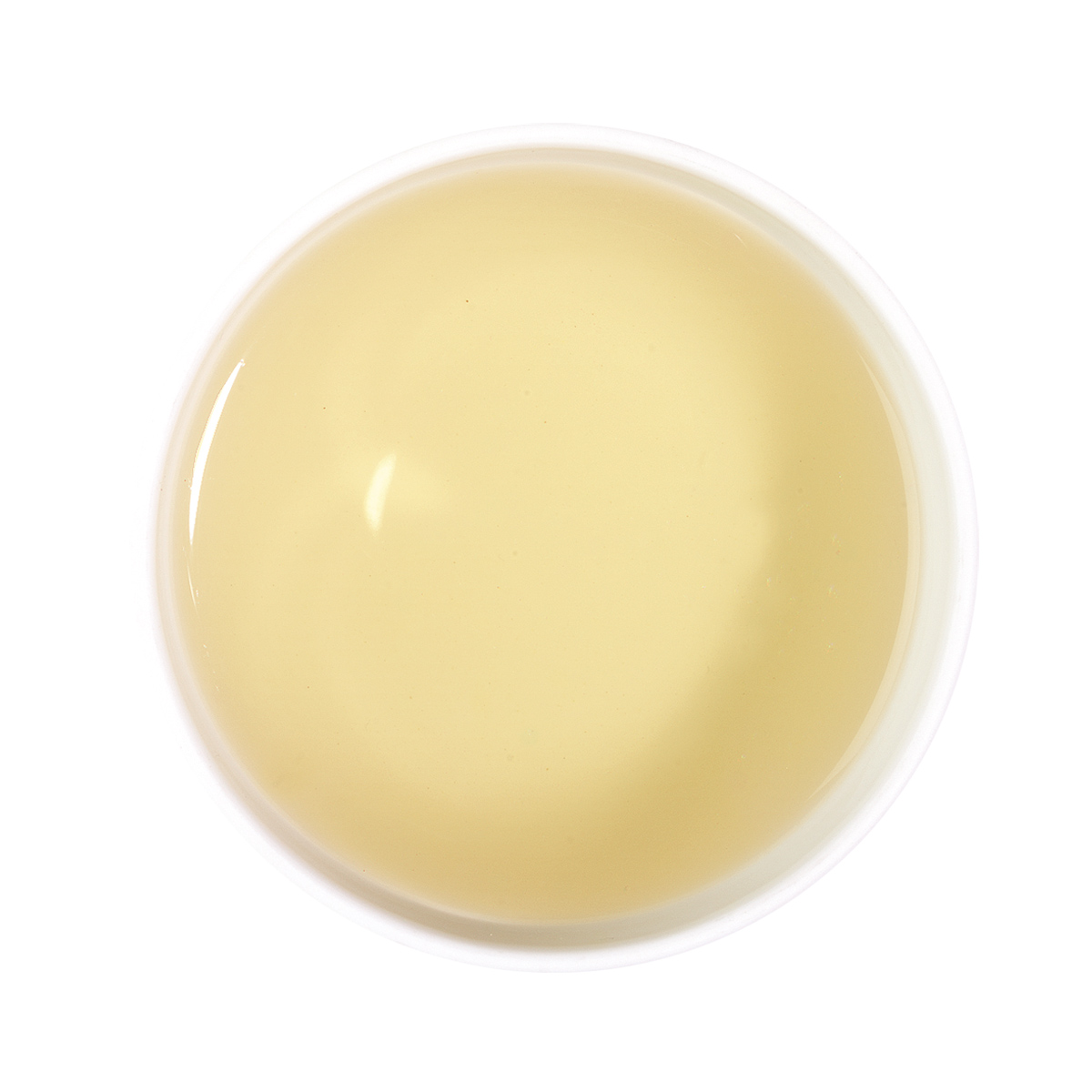 Limited Leaves, Lung Ching Finest Grade, Organic Green Tea, brewed tea in the cup