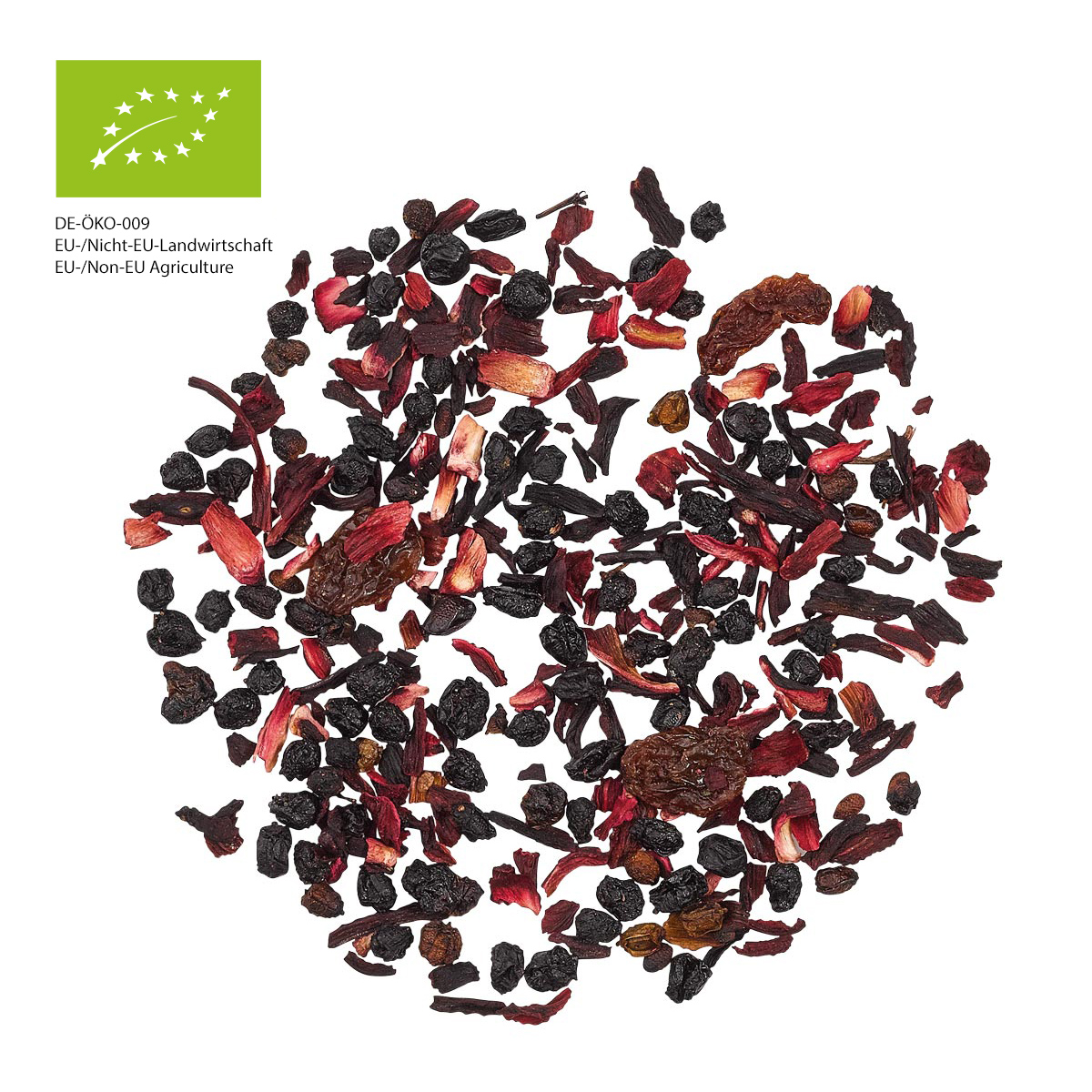 Limited Leaves, Dark Berry Fusion, Organic Flavored Fruit Infusion, tea leaves