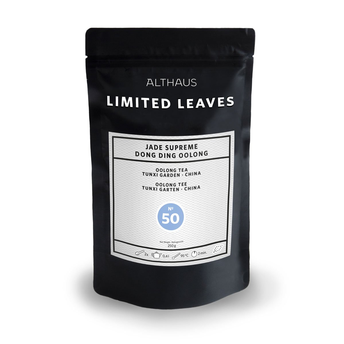 Limited Leaves, Jade Supreme Dong Ding Oolong, Organic Oolong Tea, packaging