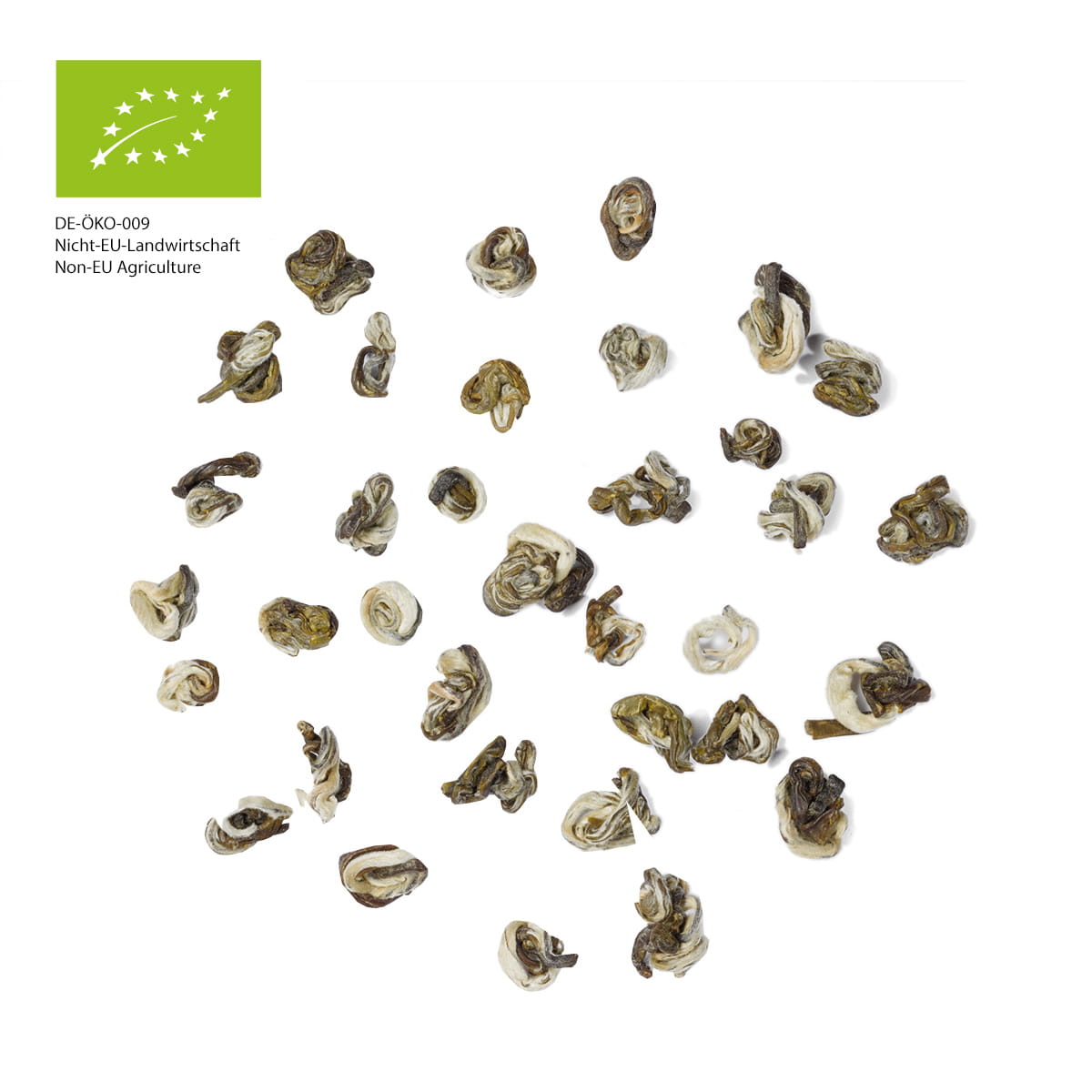 Limited Leaves, Green Jade Snail, Organic Green Tea, tea leaves